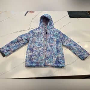 Lands' End Kids Girls Pastel Tie-Dye Hoodie - Size XS (4-5)